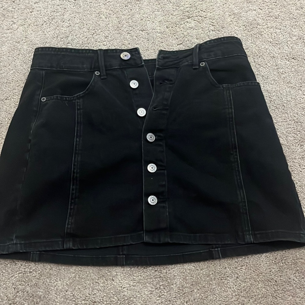 Black Jean skirt